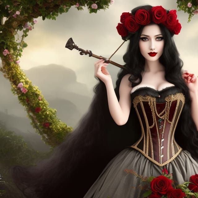 Fairytale Princess Portrait in Anne Stone Style