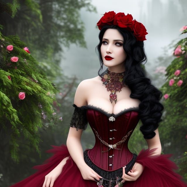 Fairytale Princess Portrait in Ultrarealistic Style