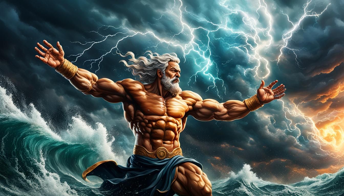 Aeolus, God of Winds, Creates a Storm
