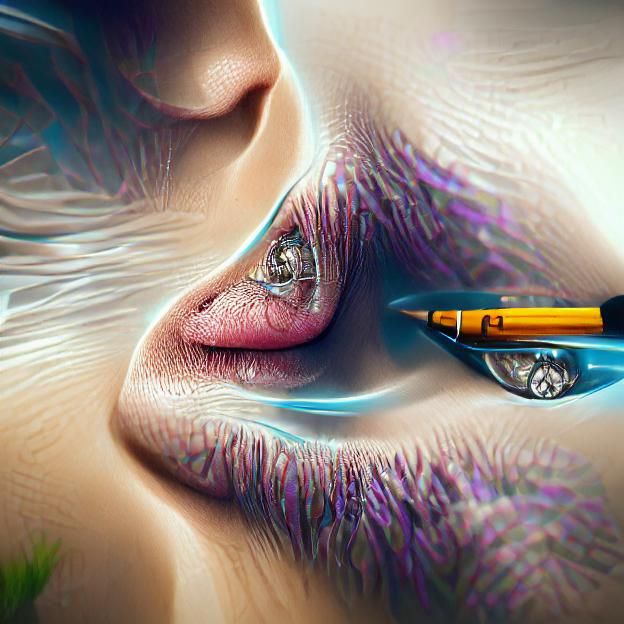 Abstract AI Image Generated from Simple Prompt