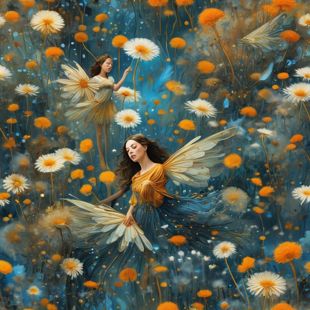 Surreal Fairy Dreamscape in Vibrant Colors