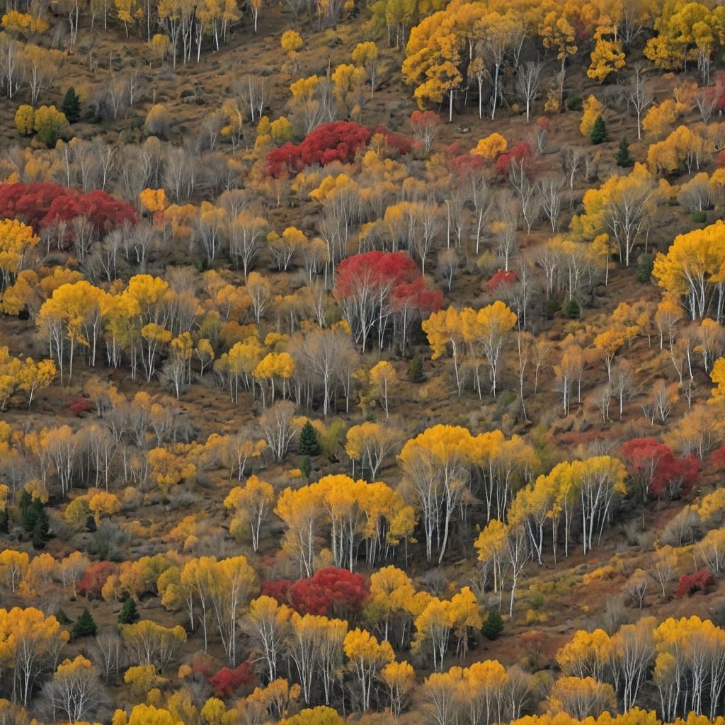 Colorado Landscape in October: Fantasy Concept Art