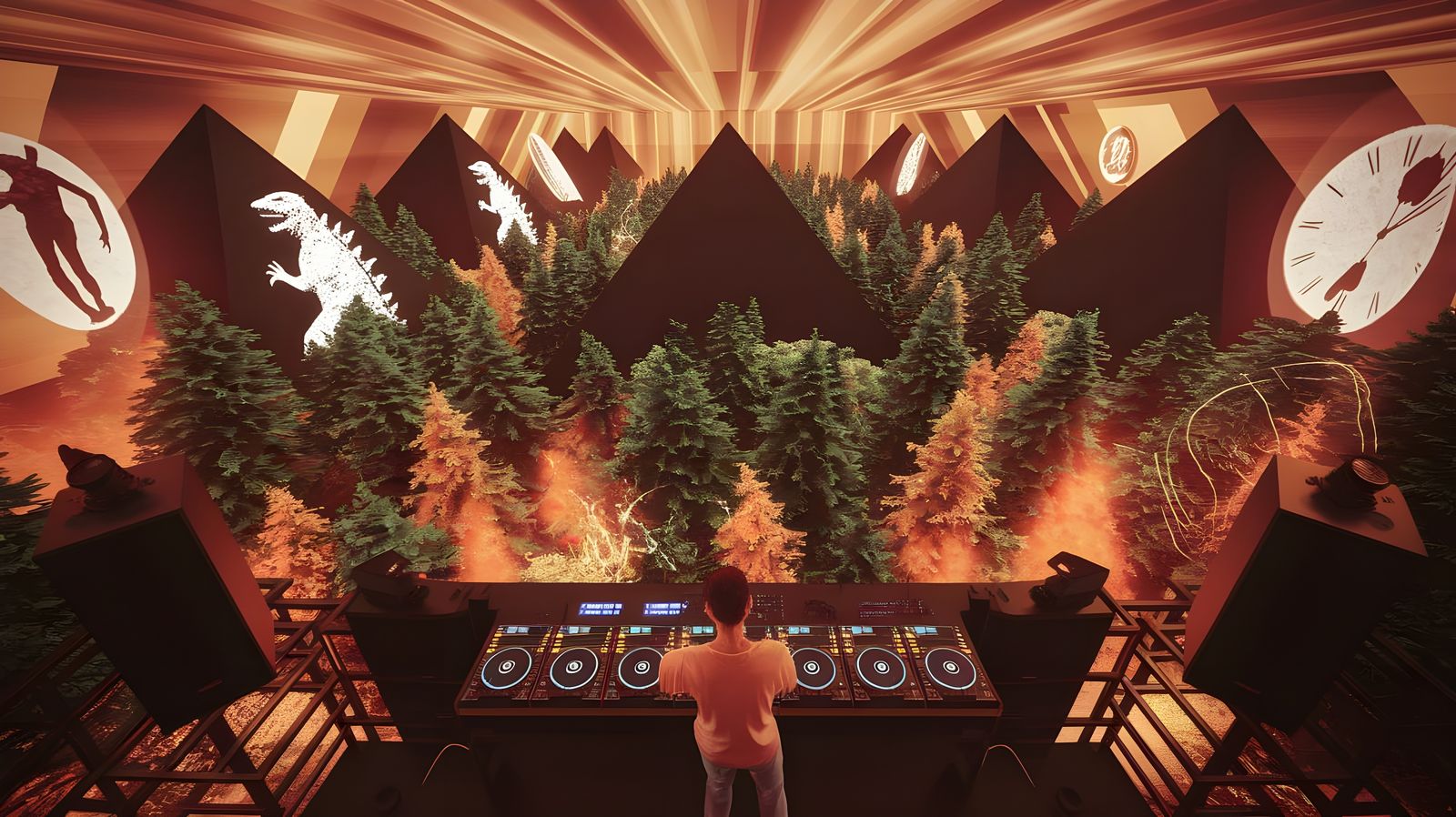 DJ Cat Pope's Forest Disco: A Surreal Techno Rave