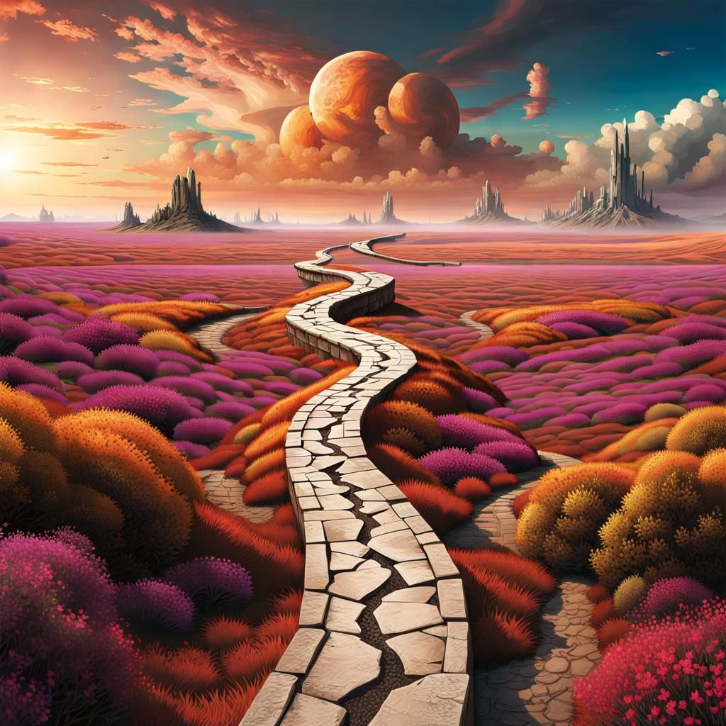 Surreal Path to a Polychromatic Utopia