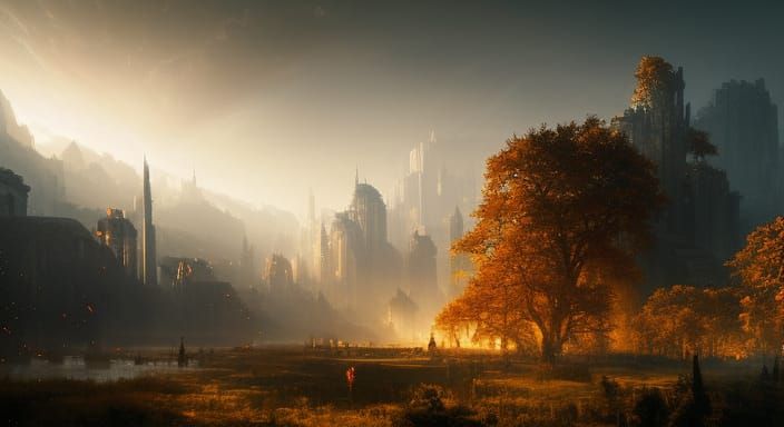 Dark Fantasy Concept Art by Rutkowski in 8K