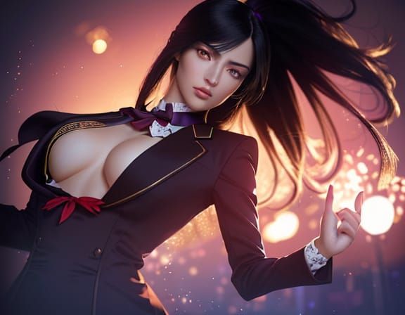 Elegant Woman in Sepia Tone Studio Photography