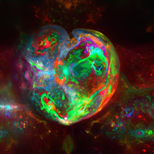 Ethereal Cosmic Landscape with Dynamic Lighting