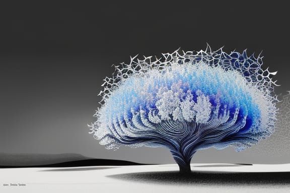 Stained Glass Forest: Hypnotic Digital Art