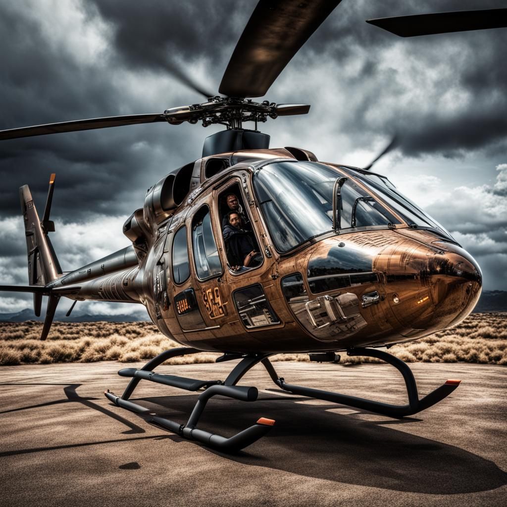 Hyperrealistic Chopper in Cinematic Lighting