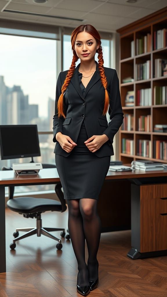 Modern Executive Woman in City Office