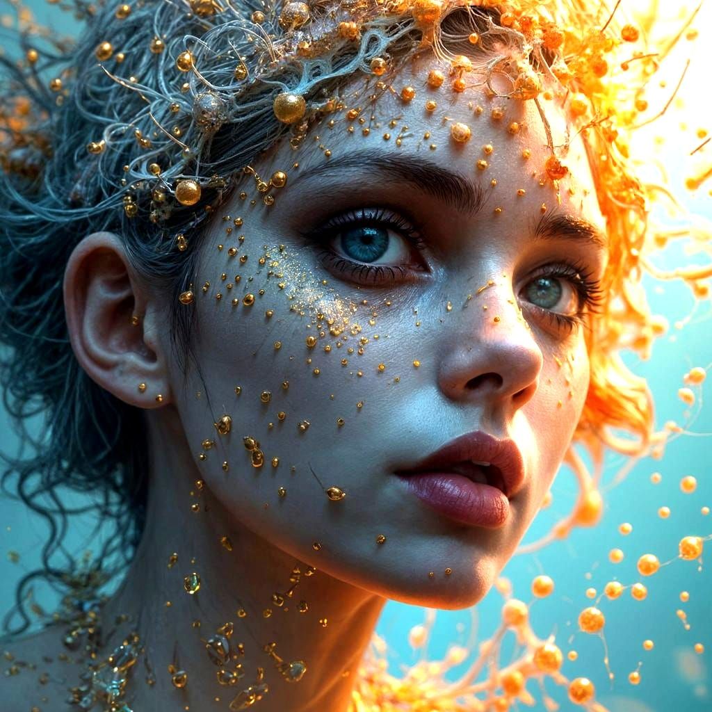 Hyperrealistic Portrait in Vibrant Color