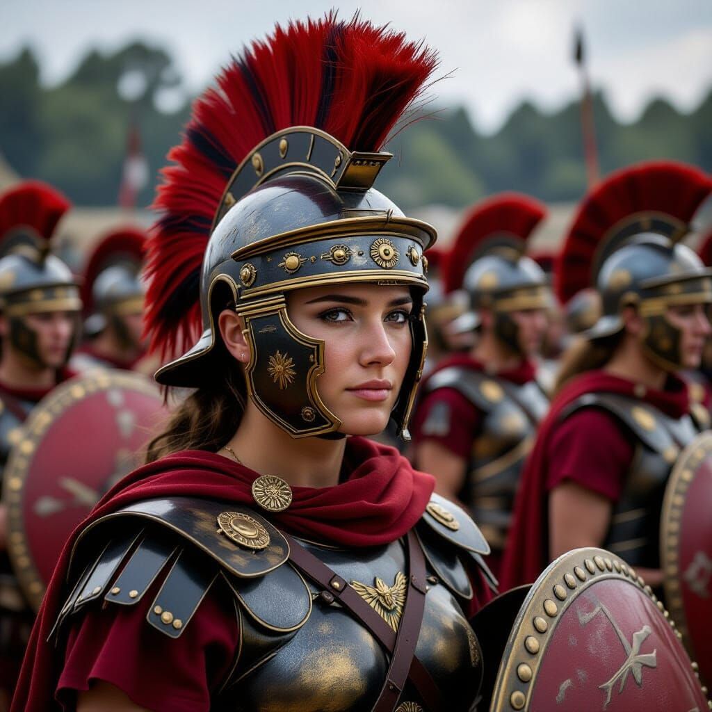 Female Roman Legionary Soldier Portrait