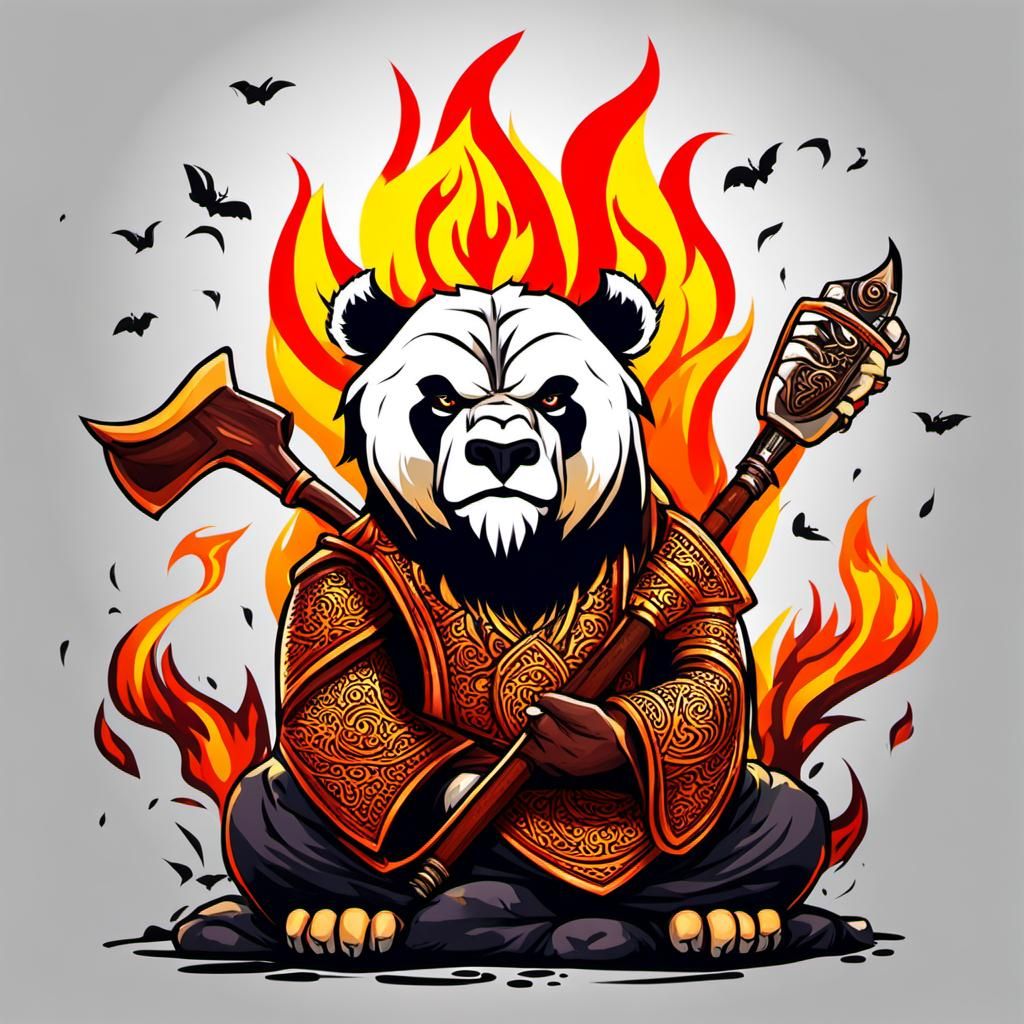 Young Dragon Ablaze with Fire