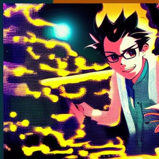 Mad Scientist in Studio Ghibli Anime Style