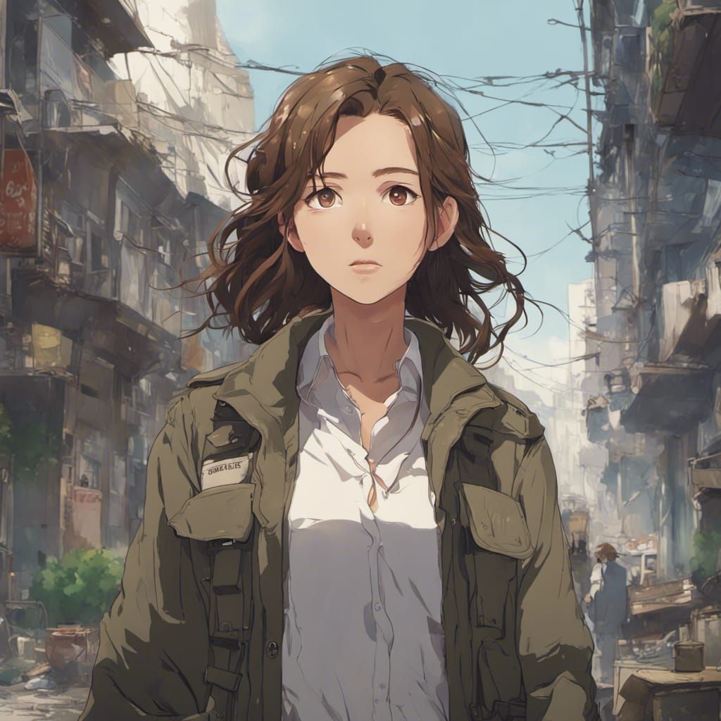 Post-Apocalyptic Girl in Military Jacket