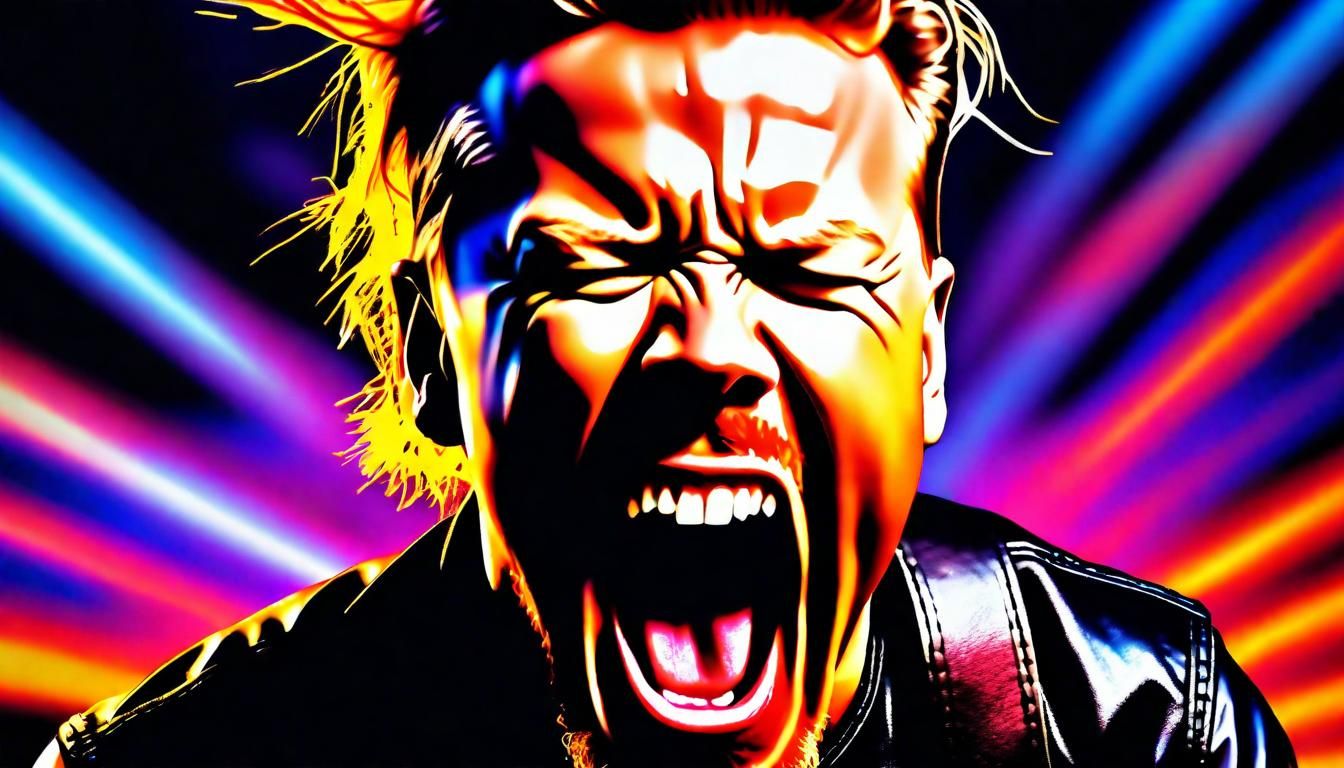James Hetfield screaming