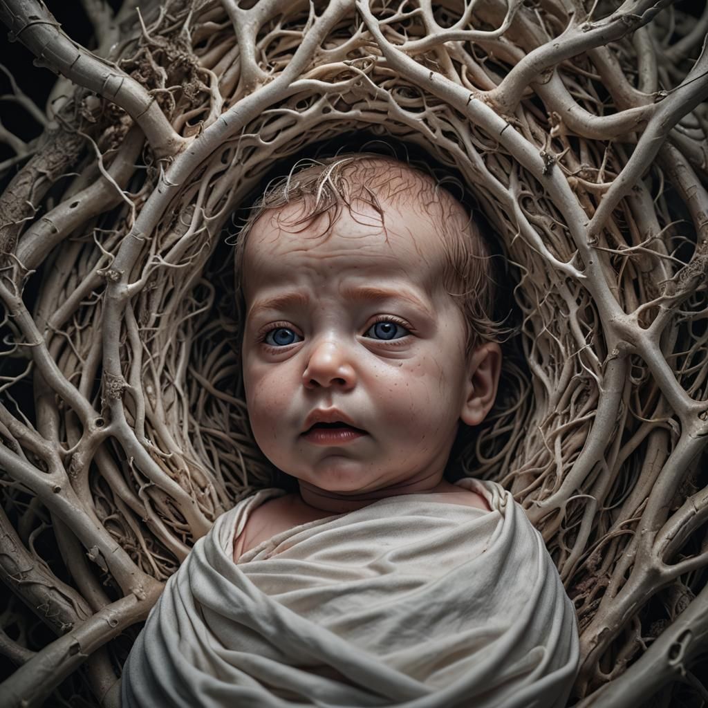 Hyperrealistic Caul Birth in High Definition