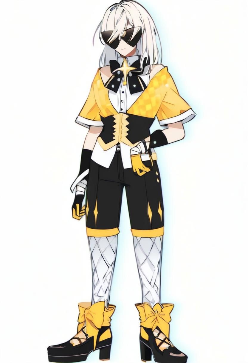 Stylish Witch Character in Contemporary Style