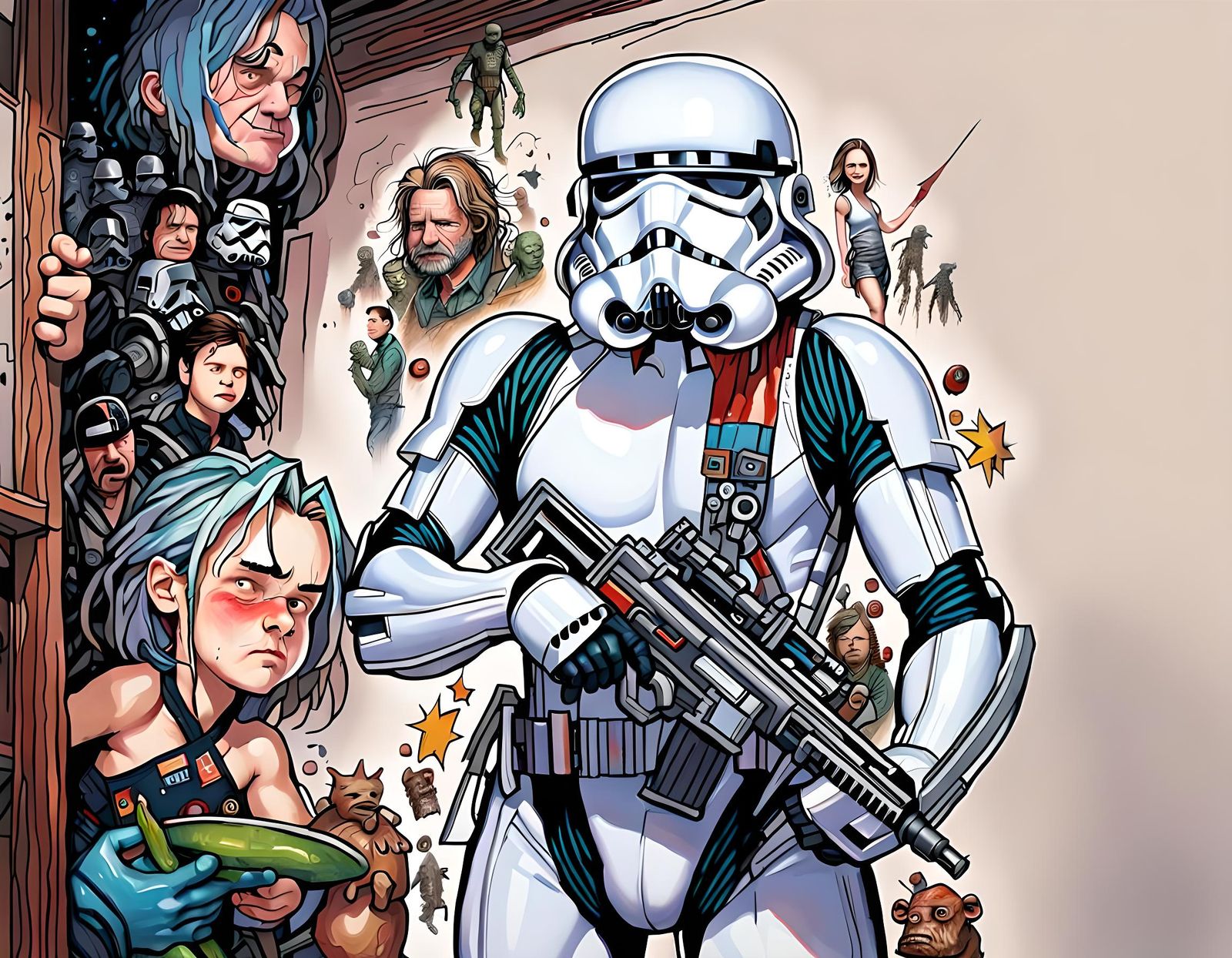 First Order Stormtrooper with Intricate Details