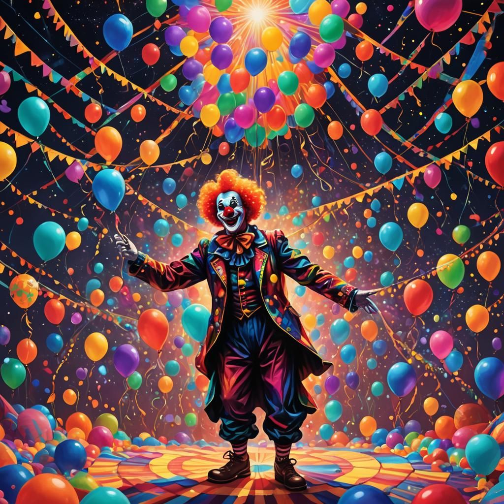 Clown in Cosmic Circus: Psychedelic Visionary Art