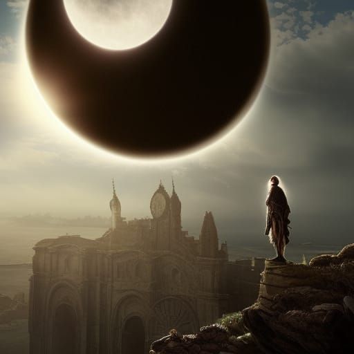Epic Eclipse: Dramatic Digital Matte Painting