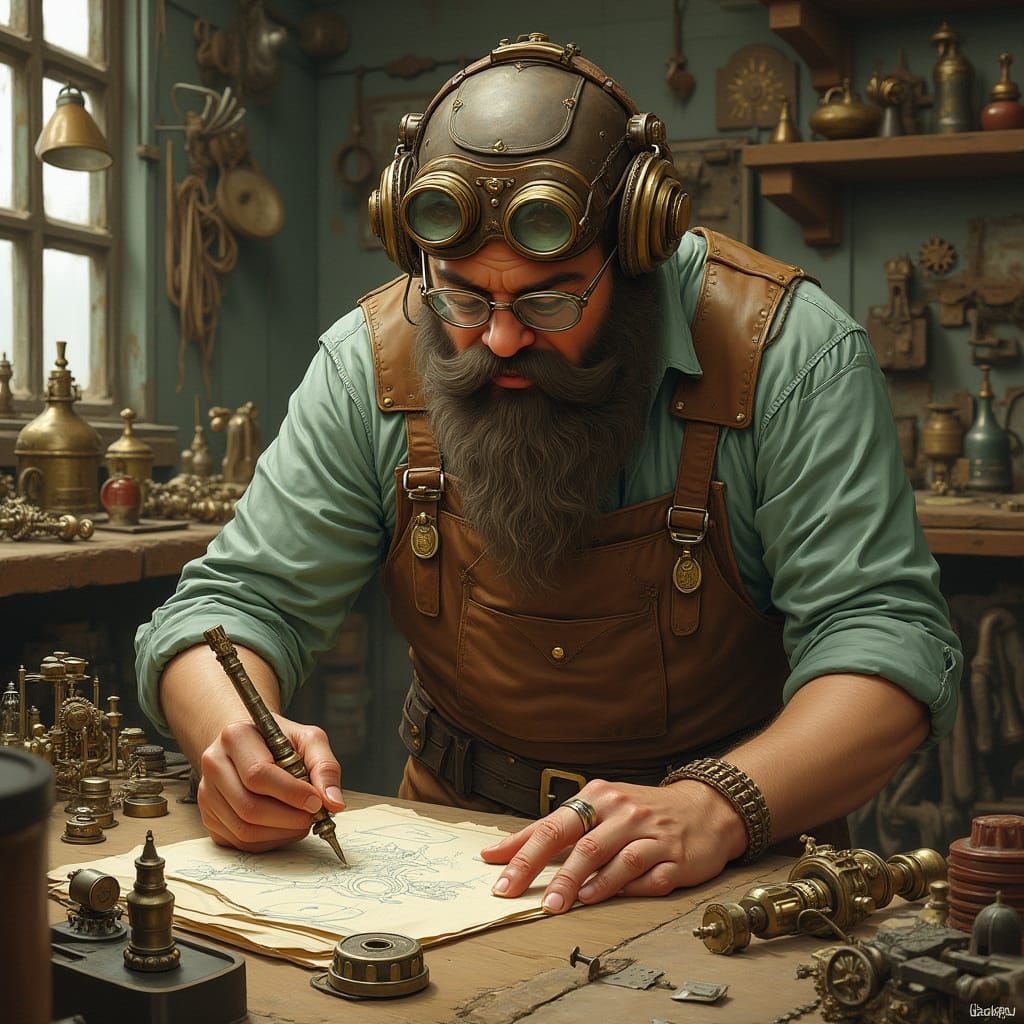 Steampunk Inventor's Workshop: Fantasy, Art Nouveau, Industr...