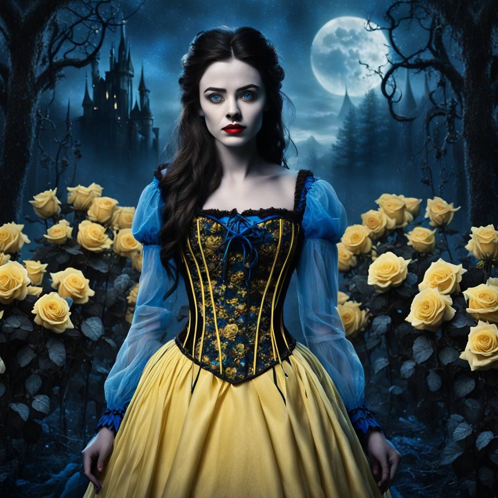 Haunted Belle in Gothic Fairytale Forest