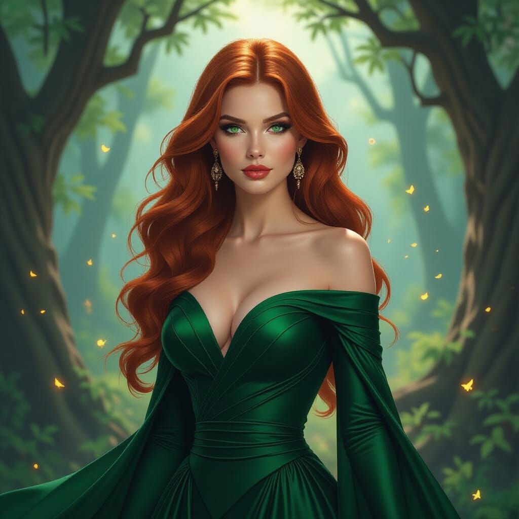 Mystical Forest Portrait in Epic Fantasy Style