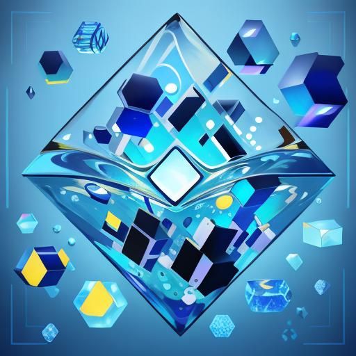 Cubist Still Life with Geometric Shapes in Art Deco Style