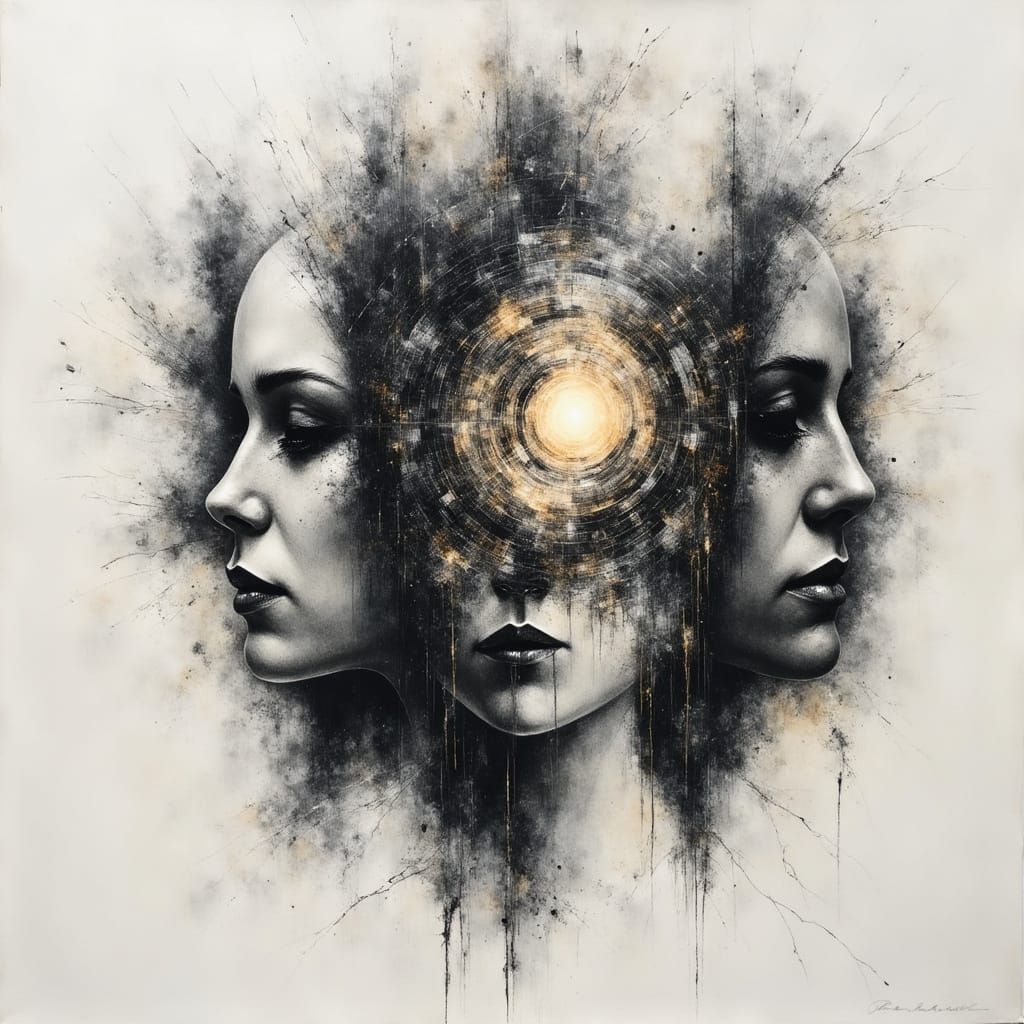 Fragments of Becoming: Charcoal Drawing of Perspectives and ...