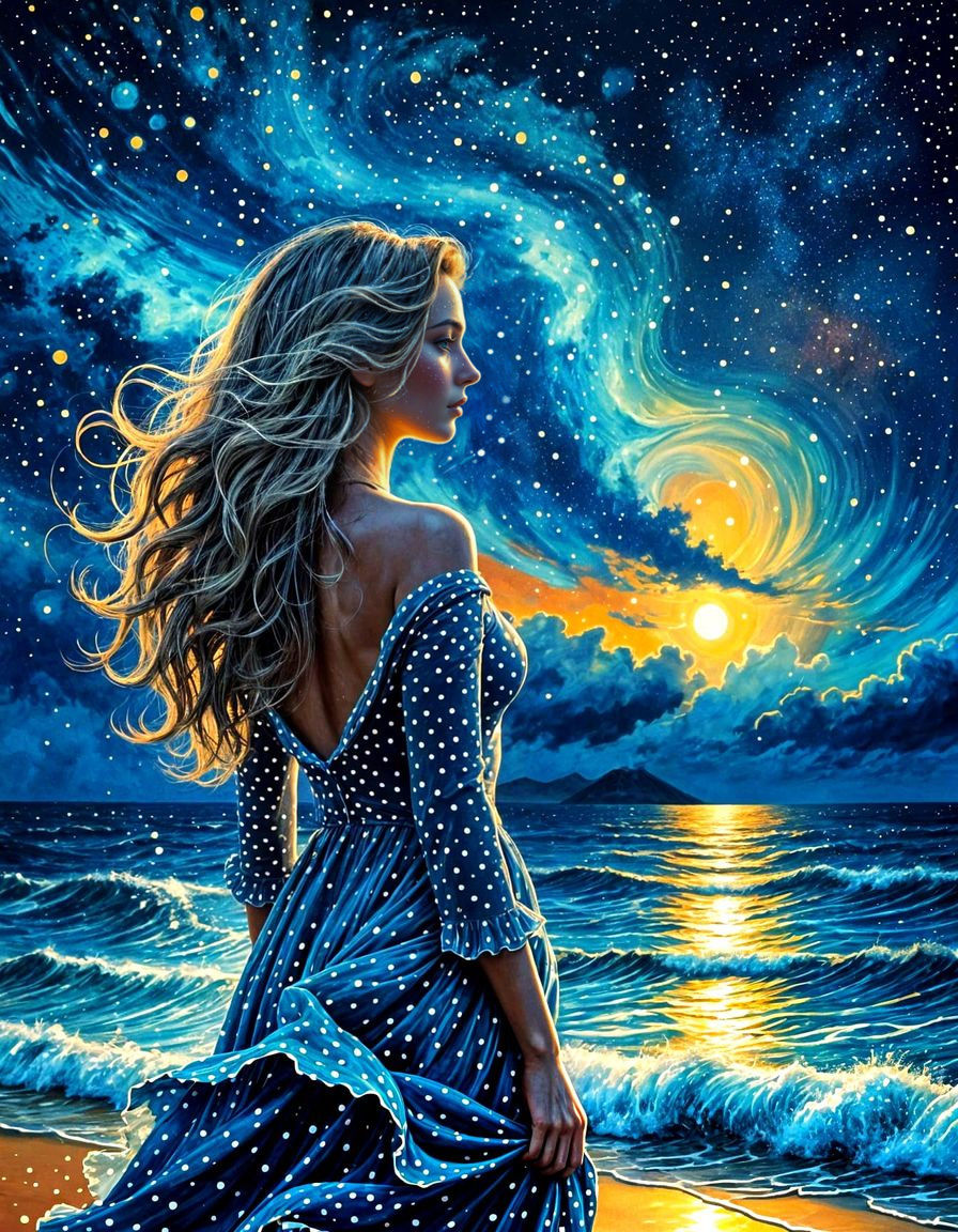 beautiful polka dotted style scenery