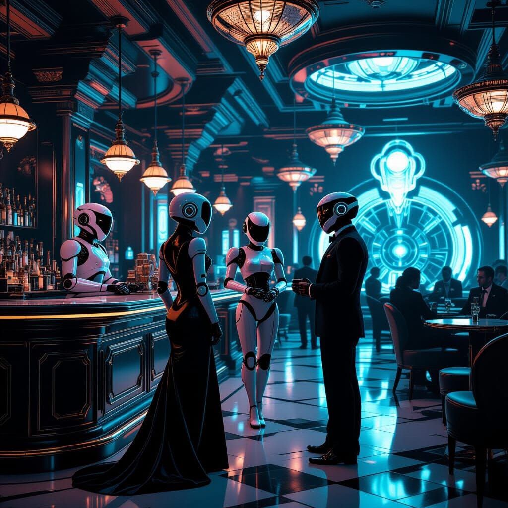 Robots in a Cyberpunk Brothel