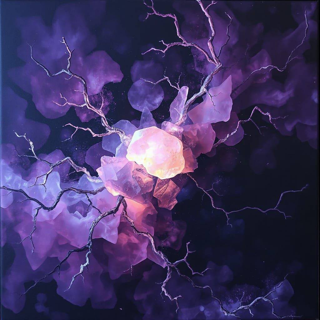 Mystical Purple Hues of Contemplation