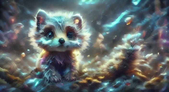 Vibrant Fantasy Cyclops Monsties in Whimsical Wonderland