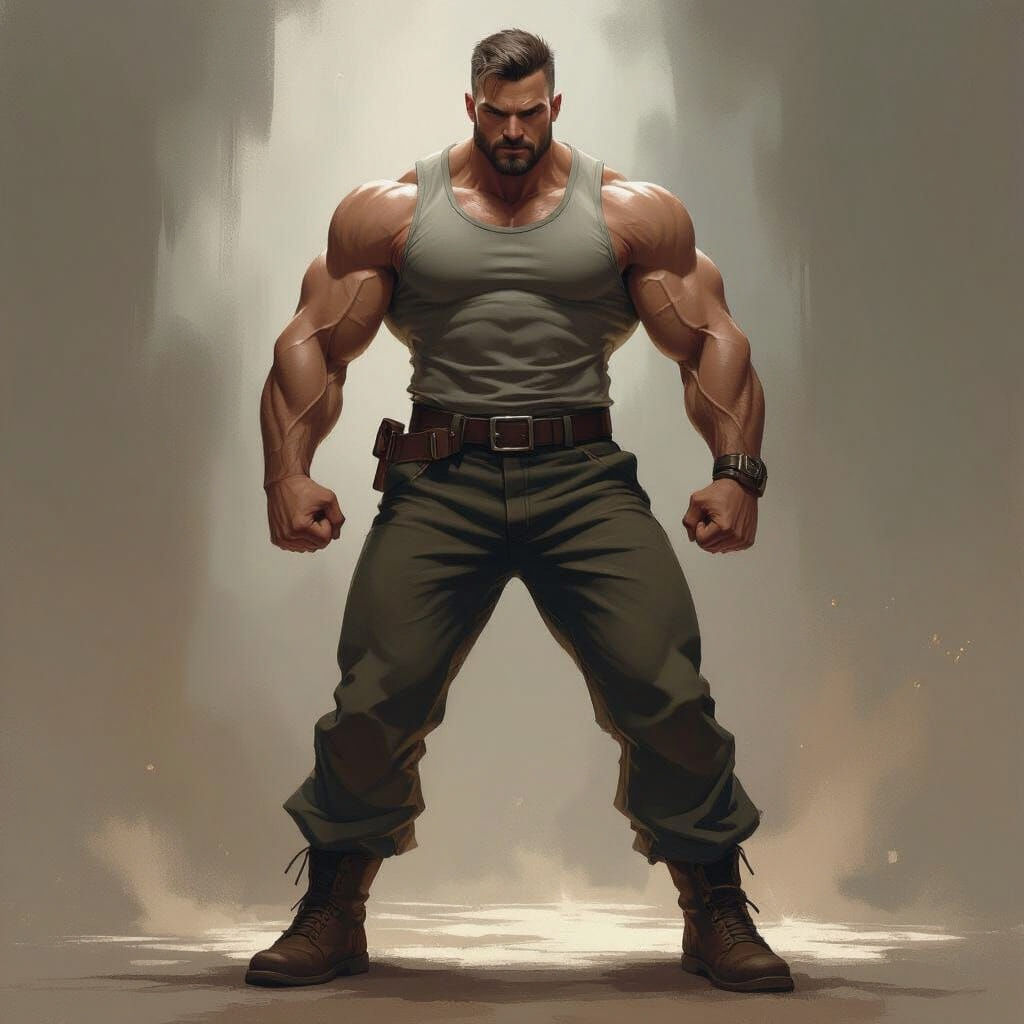 Image of a Muscular Man