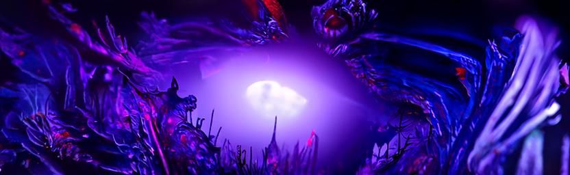 Sinister Alien Mushroom in Biopunk Style