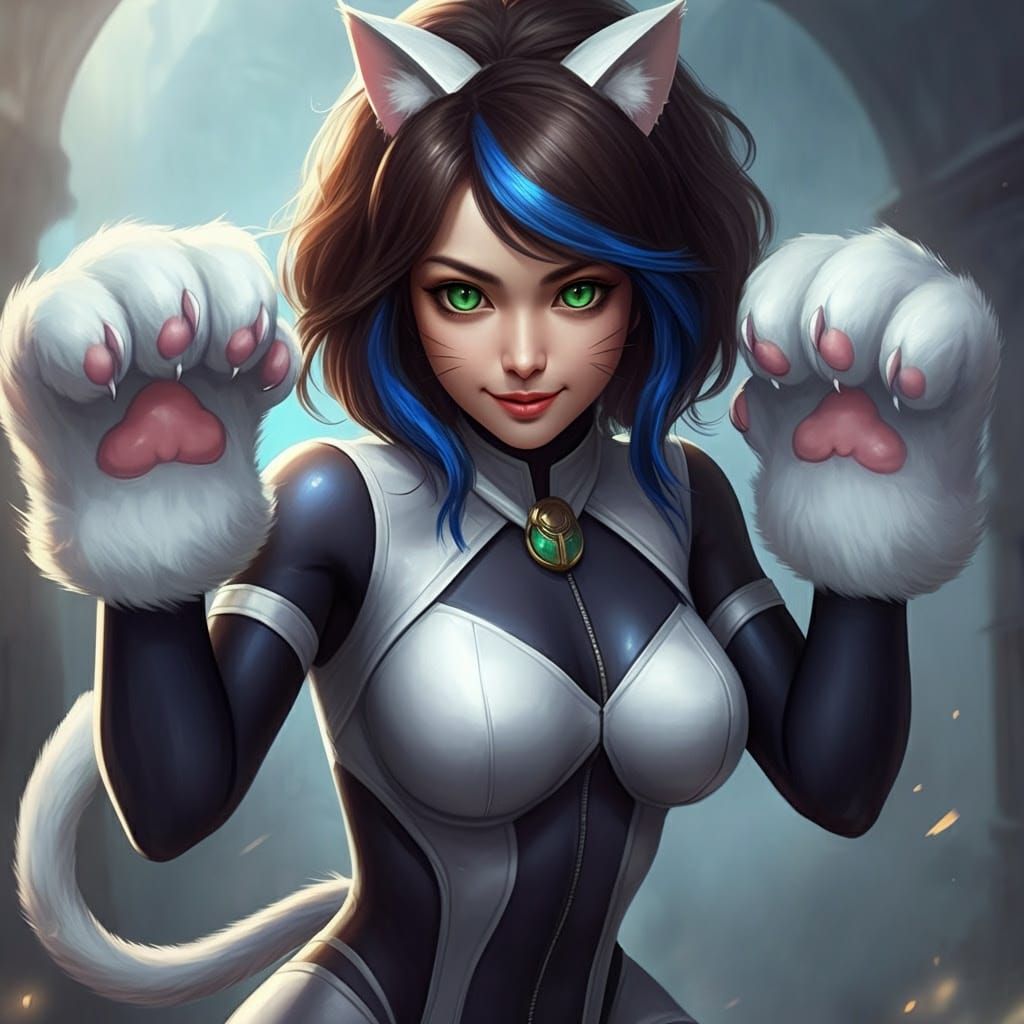 Inanna as Felicia in a Dynamic Fantasy Scene