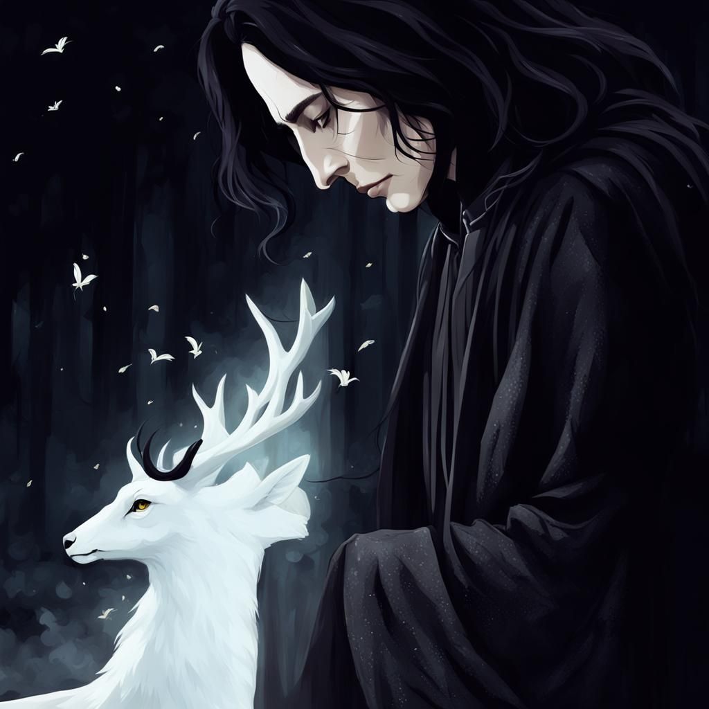 Young Severus Snape with Lily Doe Spirit