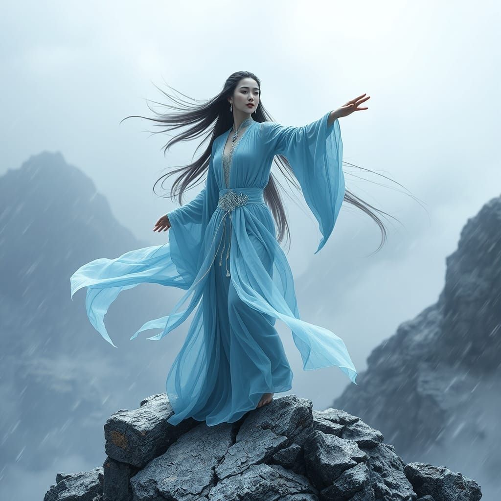 Asian Goddess of Wind in Windstorm