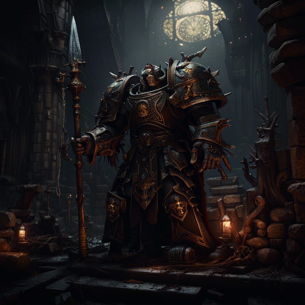 Dark Fantasy Warhammer Concept Art in 8K Resolution