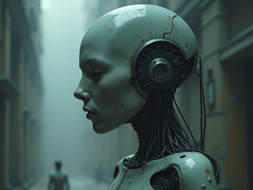 Cyborg Yearns for Empathy in Alien Architecture