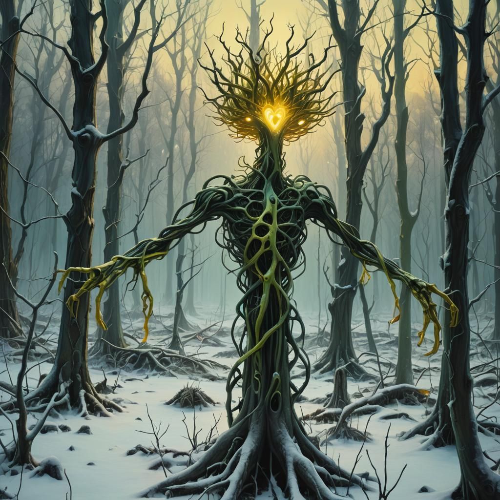 Surreal Ecological Nightmare in Post-Nuclear Forest