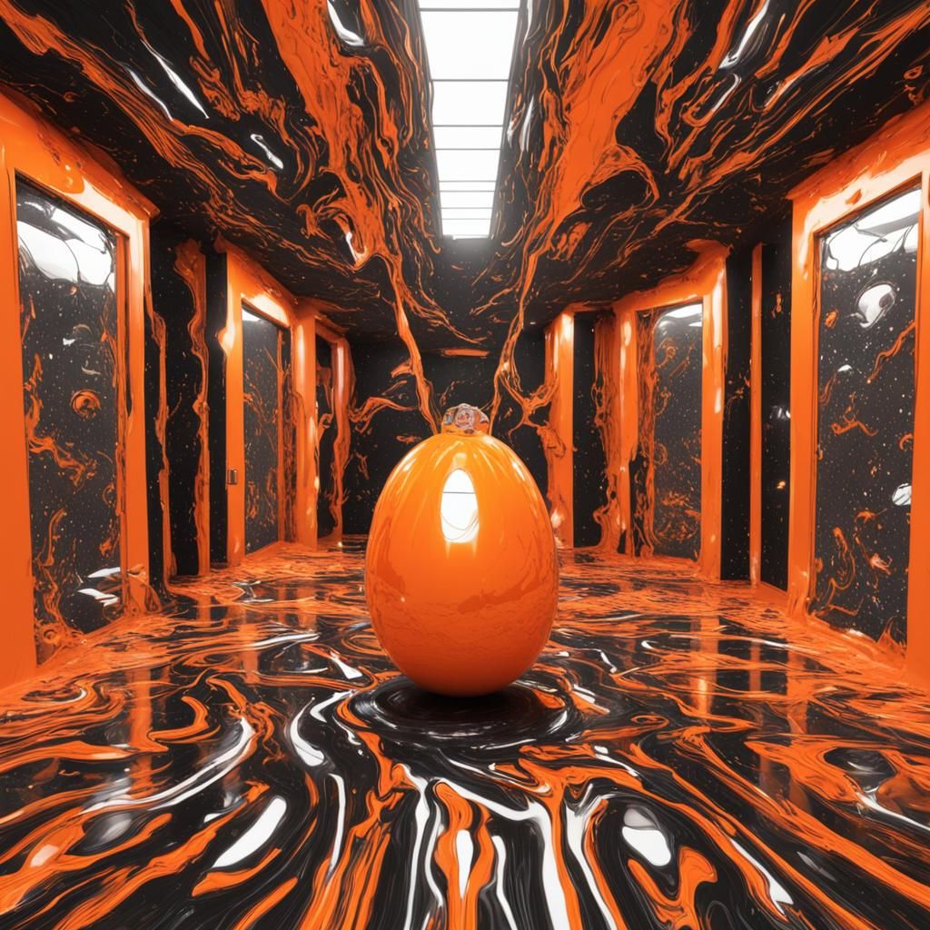 Surreal Latex Nebula with Rabbit Headlights