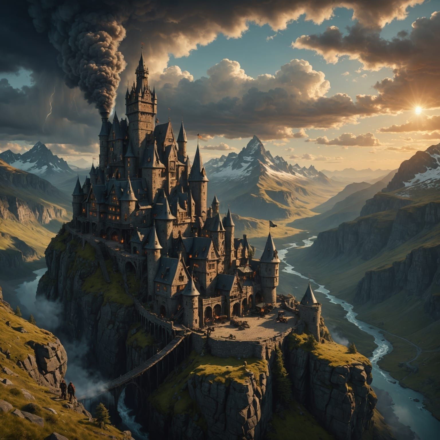 Butterfly Hat: Epic Digital Matte Painting