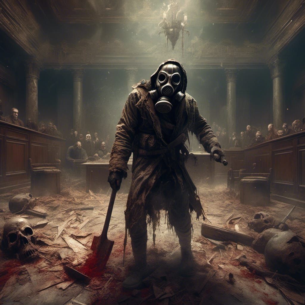 Brutal Death Metal Album Cover in Dark Fantasy Style