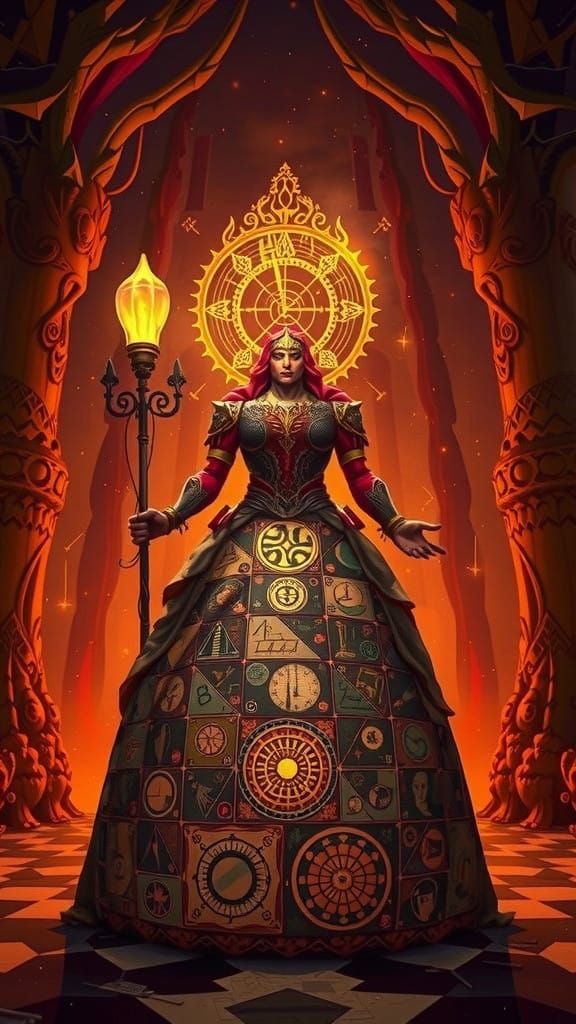 Surreal Fantasy Logo of Paragliter in Flight with Golden Rat...