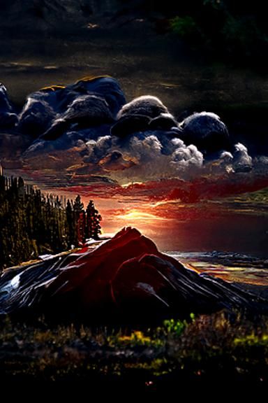 Detailed Landscape Vista in Photography Style