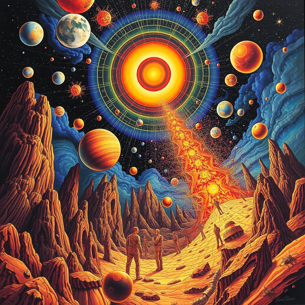 Psychedelic Magnetic Vision Inspired by Surreal Art