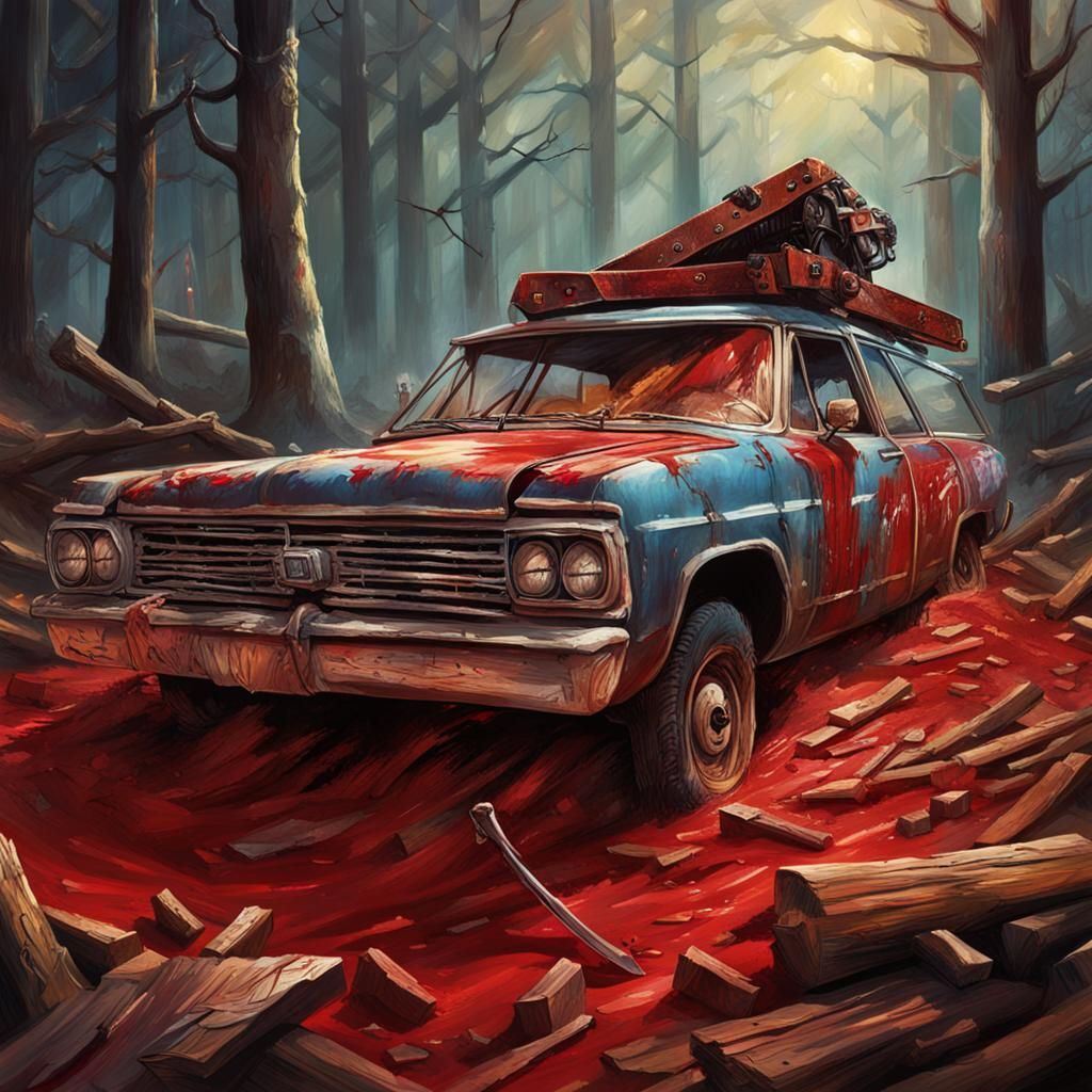 Hyperrealistic Evil Dead Book and Chainsaw