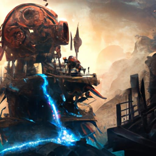 Fantastical Matte Painting with Intricate Details